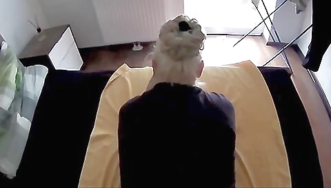 Mature teen gets fucked on the couch in a gangbang