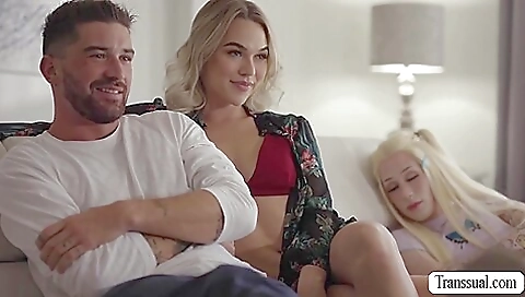 Blonde slut fucked and got her ass rammed with big dick