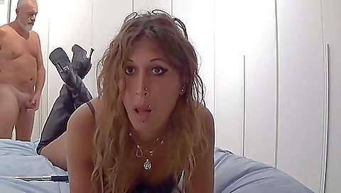 Latina shemale with a big ass and small tits in video