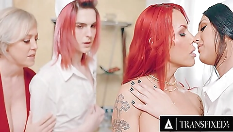 Big booty nurse fucks a shemale in missionary position