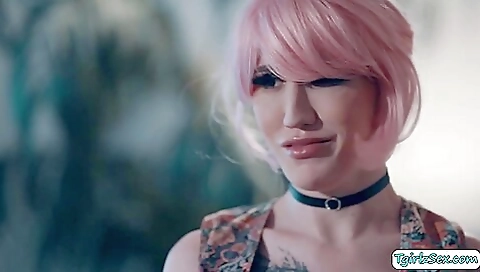 Beautiful brunette babe gets anal and pussy fucked