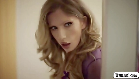 Busty blonde babe with a big ass is receiving a big dick