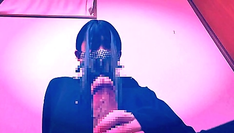 Amateur asian plays with her big tits in a solo scene